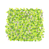 With Artificial Leaves Garden Decor Expanding Trellis Fence Privacy Protective Screen Backyard Home Strechable Outdoor Indoor