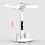 Portable LED Rechargeable Lamp with Calendar Pen Holder Foldable USB Touch Night Light for Student Home Bedroom Reading Supplies