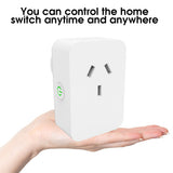 WiFi Smart Socket AU Plug Socket Outlet Timing Voice Smart Life App Remote Control USB Compatible for Google Home Alexa