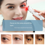 2In1 Heating Therapy Ions Electric Eye Massager Anti-Ageing Wrinkle Dark Circle Wrinkle Removal Double Chin Face Lifting Care