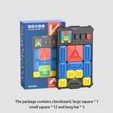 Super Huarongdao Magnetic Jigsaw Puzzle Kid Intelligent Induction Game Board Puzzles Montessori Toy Child Boy Girl Toy Xmas Gift