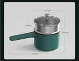 220V 2 Layers Electric Cooking Pot Non-Stick Household Electric Frying Machine Multi Cooker Portable Hot Pot