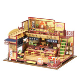 CUTEBEE DIY Dollhouse Wooden Doll Houses Miniature Doll House Furniture Kit Casa Music Led Toys for Children Birthday Gift A68A