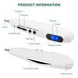 Handheld Acupoint Massage Pen TENS Point Detector LCD Display Electric Acupuncture Pen Pain Relief Stimulator Device