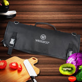 New Multi-function Chef Knife Bag Nylon Roll Bag with 8 Pocket for Kitchen Accessories Portable Knifes Case Holder Custom