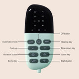 Back Massager for Low Back Pain Relief Heated Lumbar Support Back Traction Device with Airbag Traction and Vibration Massage