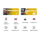 KW510 Car Battery Tester Multifunctional Pulse Repairing Car Battery Chargers Auto Maintenance Tool Automotive Diagnostic Device
