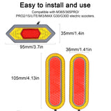 LED Turn Signal Electric Scooter Safety Warning Light Compatible For M365/365PRO/PRO2/1S/LITE/MI3/MAX G30/G30D Scooter Parts