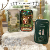 Box Theatre Diy Wooden House for Dolls Miniature Home 13 Styles Nostalgic Theme Doll House Furniture Accessories Toys for Kids