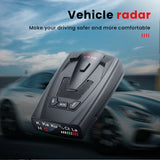 STR-555 Car Radar Detector Anti Radar Detector English Russian Thai Speed Alarm System with Red Light Camera Alert