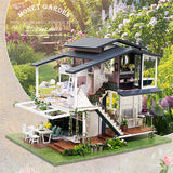 CUTEBEE DIY Dollhouse Wooden Doll Houses Miniature Doll House Furniture Kit Casa Music Led Toys for Children Birthday Gift A81