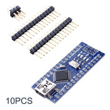 Promotion Funduino Nano 3.0 Atmega328 Controller Compatible Board for Arduino Module PCB Development Board without USB 10PCS/LOT