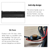 12V 22mm Motorcycle Handlebar Winter Electric Heating Grips Set Rubber Handle Waterproof ATV Scooter Handlebar Hand Warmer Kit