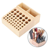 46/98 Holes Leather DIY Craft Wood Tool Rack Punching Stamping Holder Organizer Punching Stamping Holder Wooden