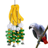 1pc Pet Parrot Toys Wooden Durable Birds Chew Toys  Large Colorful Toys for Parrot Macaw Pet Bird Swing Toy Pets Accessories