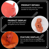 3pcs Stretchy Dog Squeeze Toys Pressure Relief Playthings (Random Color)