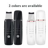 Ultrasonic Skin Scrubber Ion Face Cleaning Shovel Peeling Acne Blackhead Removal Red Light Therapy Facial Galvanic SPA Machine