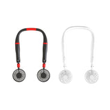 Hand-held Hanging Neck Two-in-one Fan Silent Sports Household Rotary Fan Adjustable Stronger Wind Built-in Battery