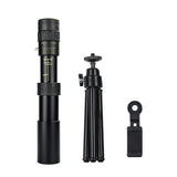 KKmoon 10-300×40 Zoom Monocular BAK4 Prism Monocular Retractable Telescope with Tripod Phone Mount Lanyard Carrying Case