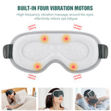 Smart Eye Massager Hot Compress High Frequency Vibration Relieve Fatigue Shiatsu Rubbing Massage Sleep Eye Mask SPA Office Home