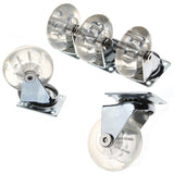 Transparent PU Caster Mute Universal Heavy Duty Furniture Wheel For Children's Car Office Chair Swivel Casters