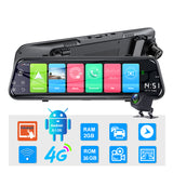 10" 4G Android 8.1 Dashcam GPS Navigation ADAS Car Rearview mirror Camera Full HD 1080P Car Video Recorder DVR WiFi BT