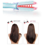 AD-Electric Hair Styler Curler Curling Irons Dryers Travel Hair Straightener Ceramic Ionic Hair Curler Hot Brush Eu Plug
