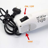 300W DIY Electric Heat Shrink Gun Power Tool Hot Air Temperature Gun with Supporting Seat 110V/220V Heat guns Mini Hot Air gun