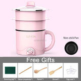 220V Mini Multifunction Electric Cooking Machine Household Single/Double Layer Hot Pot Multi Electric Rice Cooker Non-stick Pan