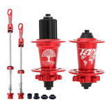 MTB Bike Hub Mountain Bike Bicycle Front &amp; Rear Hub Set 36 Holes 6 Bearings with Quick Release Bikes Flower Drum Accessories
