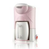 Coffee Maker Portable Fully Automatic Mini American Coffee Machine Drip Coffee Machine Black And Pink EU UK Plug