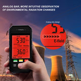 ET925 Big Screen Electromagnetic Radiation Detector Level Assessment Sound Light Alarm Electric Magnetic Field EMF Dosimeter
