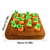 Pet Dog Chew Toy Vegetable Garden Carrot Plush Toy Pull The Carrot Parent-child Interaction Ability Early Educational Plush Toys