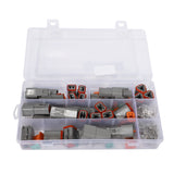 250Pcs Deutsch DT Series Waterproof Wire Connector Kit DT06-2/3/4/6S DT04-2/3/4/6P Automotive Sealed Plug with Pins Box