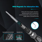 106pcs High Precision Screwdriver Bits&amp;Socket Set Drive Socket Premium 4*28mm CR-V Alloy Steel Slotted Torx Star Hexagon Bits