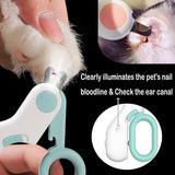 New Professional Pet Nail Clipper Scissors Dog Cat Nail Toe Clippers With LED Light Mini Claw Trimmer for Animals Grooming Tool
