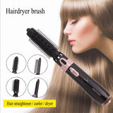 3 in 1 Professional Hair Dryer Hair Curling Machine Hot Air Brush Hairdryer Curling Comb Hair Straightener For Women