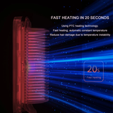 Hot Comb Electric Hair Straightening Brush Anti-scalding Hair Straightening  Comb Fast Heated Flat Iron Ceramic Hair Curler Curl