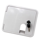 Boat Square Electric Cable Hatch Access Door &amp; 2 Keys Electric Power Cord Cable Hatch For Marine RV Yacht Motorhome Camper
