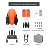 S6S Mini GPS 5G Wifi Drone 4K Professinal Dual HD EIS Camera Light Flow Brushless Folding Quadcopter RC Helicopter Toys