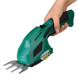 DC 7.2V Electric Cordless Trimmer Hedge Fence Pruning Weeder Shears Gardening Tool Electric Weeder Aluminum Scissors 1000 Rpm
