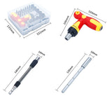 Ratchet T-Shaped Telescopic Multi-Function Screwdriver Set Household  Manual Repair Tool