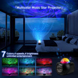 APP Smart Galaxy Star Projector 7 Colors LED Night Lights with Remote Control Starry Sky Projector for Baby Kids Adults Gift