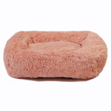 Square Dog Bed House Soft Long Plush Cat Mat Square Cat Bed House Cats Dog Mat Winter Pet Cushion Portable For Pets Cats Basket