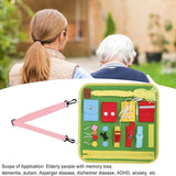 Ear Care Dementia Sensory Pad Educational Sensory Toys Alzheimer Patient Anxiety Sensory Blanket Multifunctional