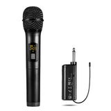 Handheld Wireless UHF Microphone System with Portable Receiver 1/4inch Output for Karaoke System KTV Church Wedding