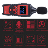 ST6824 Digital Sound Level Meter Voice Tester Noise Decibel Monitor Measuring Tool 30-130dB Noise Meter