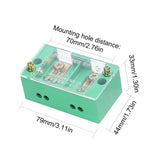 60A 600V Portable Junction Box Household Multifunctional Wire Splitter Wire Terminal Junction Box with 2 Copper Lugs