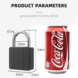New design Anti Rust Fingerprint Lock support waterproof lock Padlock With Key