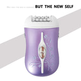 Original 3in1 women electric epilator for facial whole body electric shaver bikini trimmer lady razor leg underarm hair removal